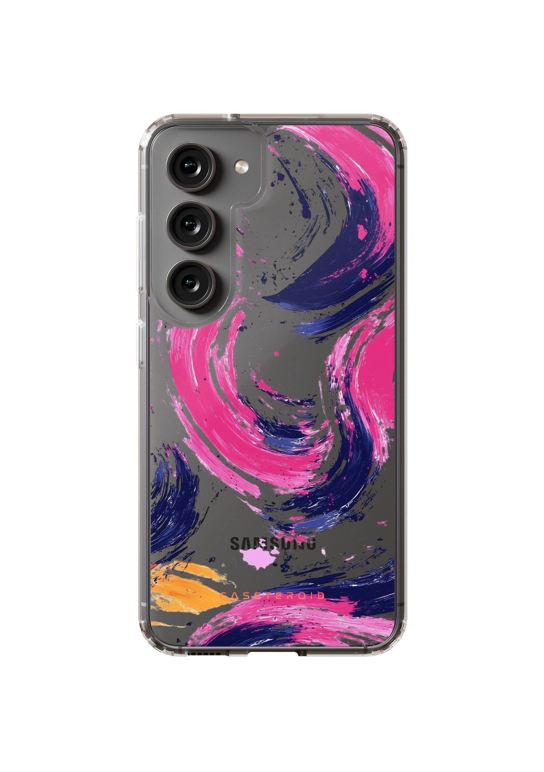 Samsung Clear Case - Artful Splash Swirl - CASETEROID