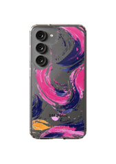 Samsung Clear Case - Artful Splash Swirl - CASETEROID