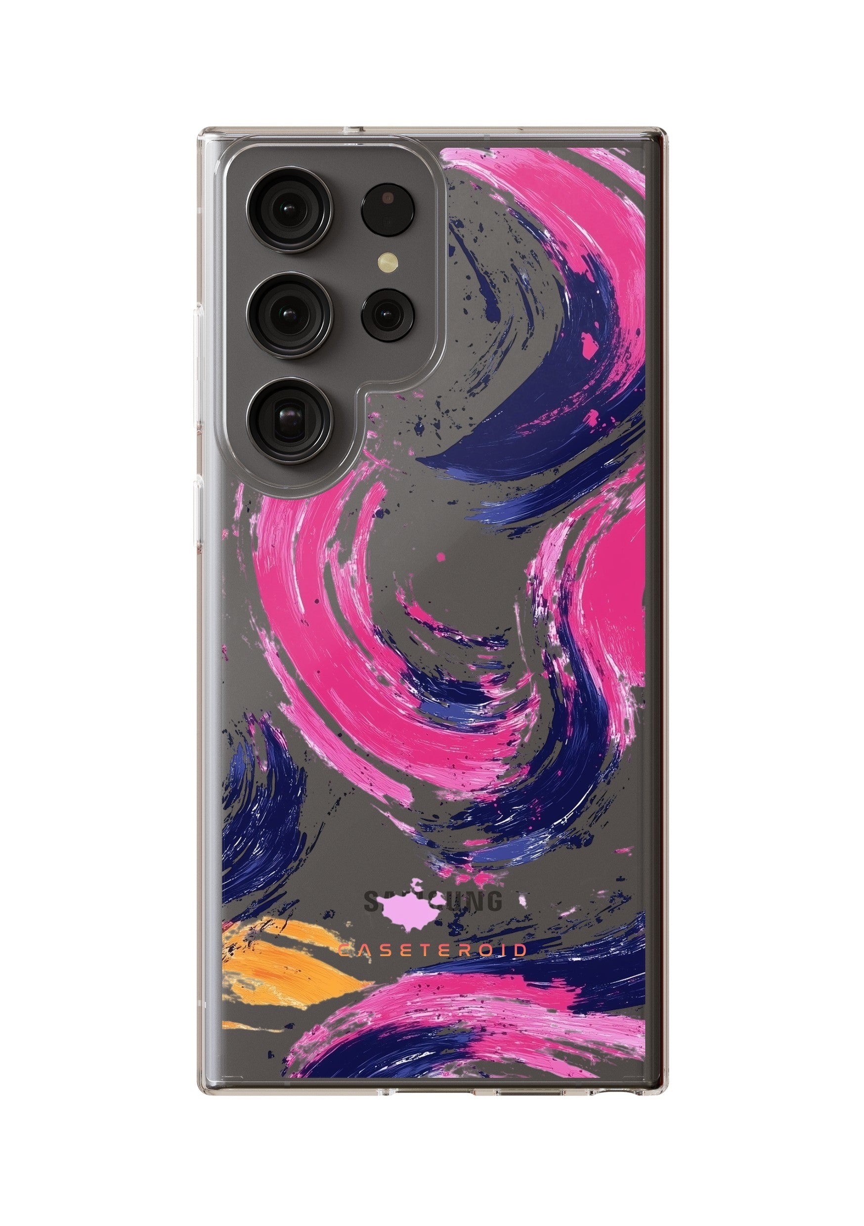 Samsung Clear Case - Artful Splash Swirl - CASETEROID