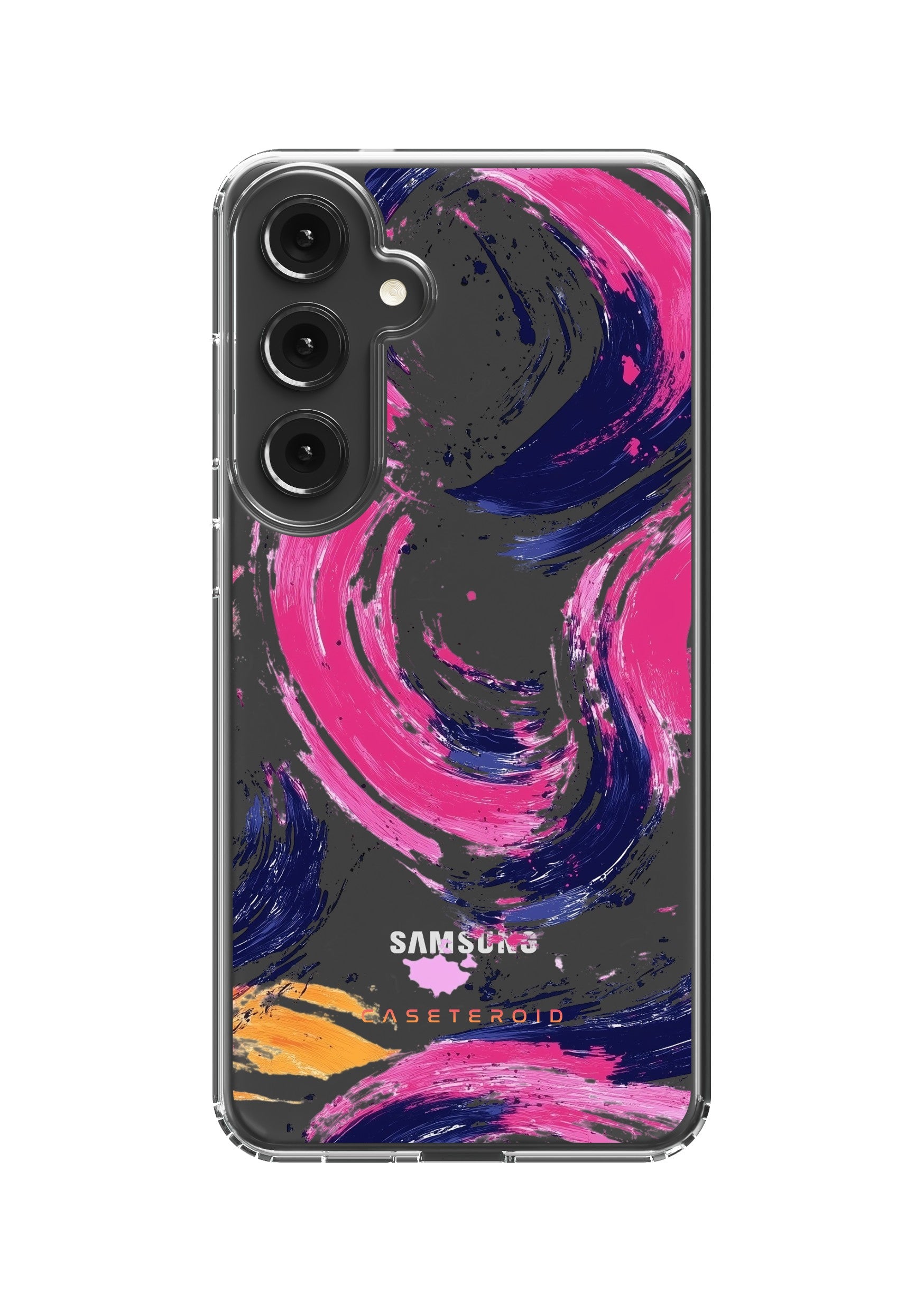 Samsung Clear Case - Artful Splash Swirl - CASETEROID