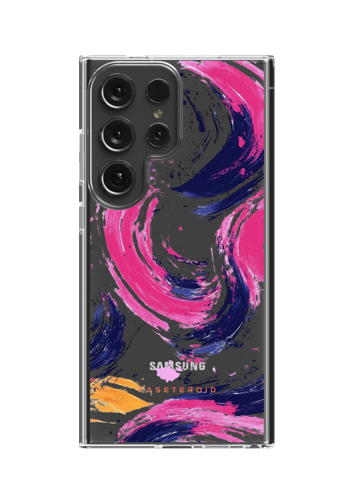 Samsung Clear Case - Artful Splash Swirl - CASETEROID