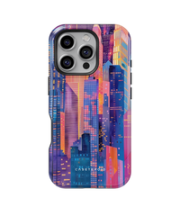 iPhone Tough Case with MagSafe - Cityscape Luminescence - CASETEROID