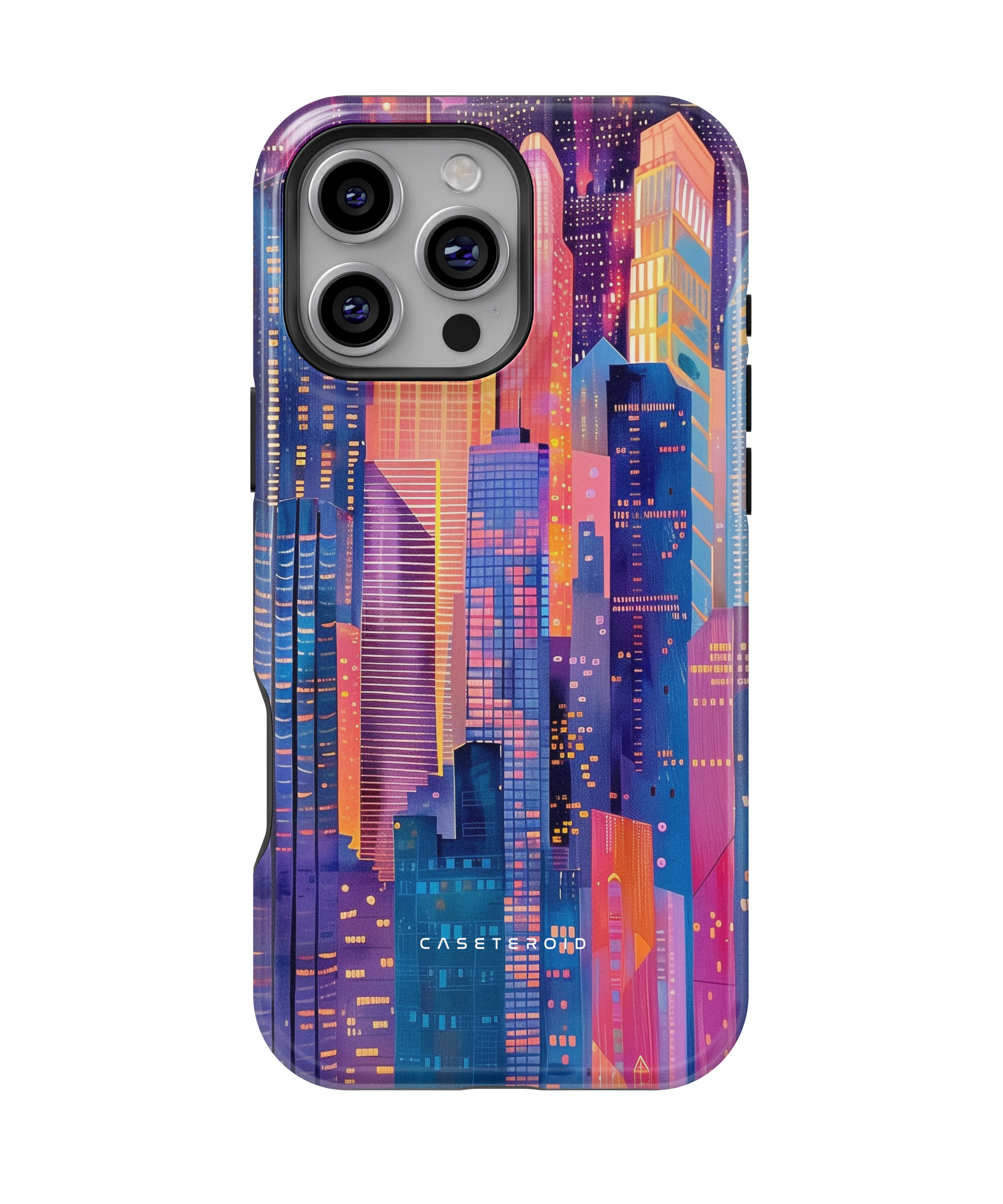 iPhone Tough Case with MagSafe - Cityscape Luminescence - CASETEROID