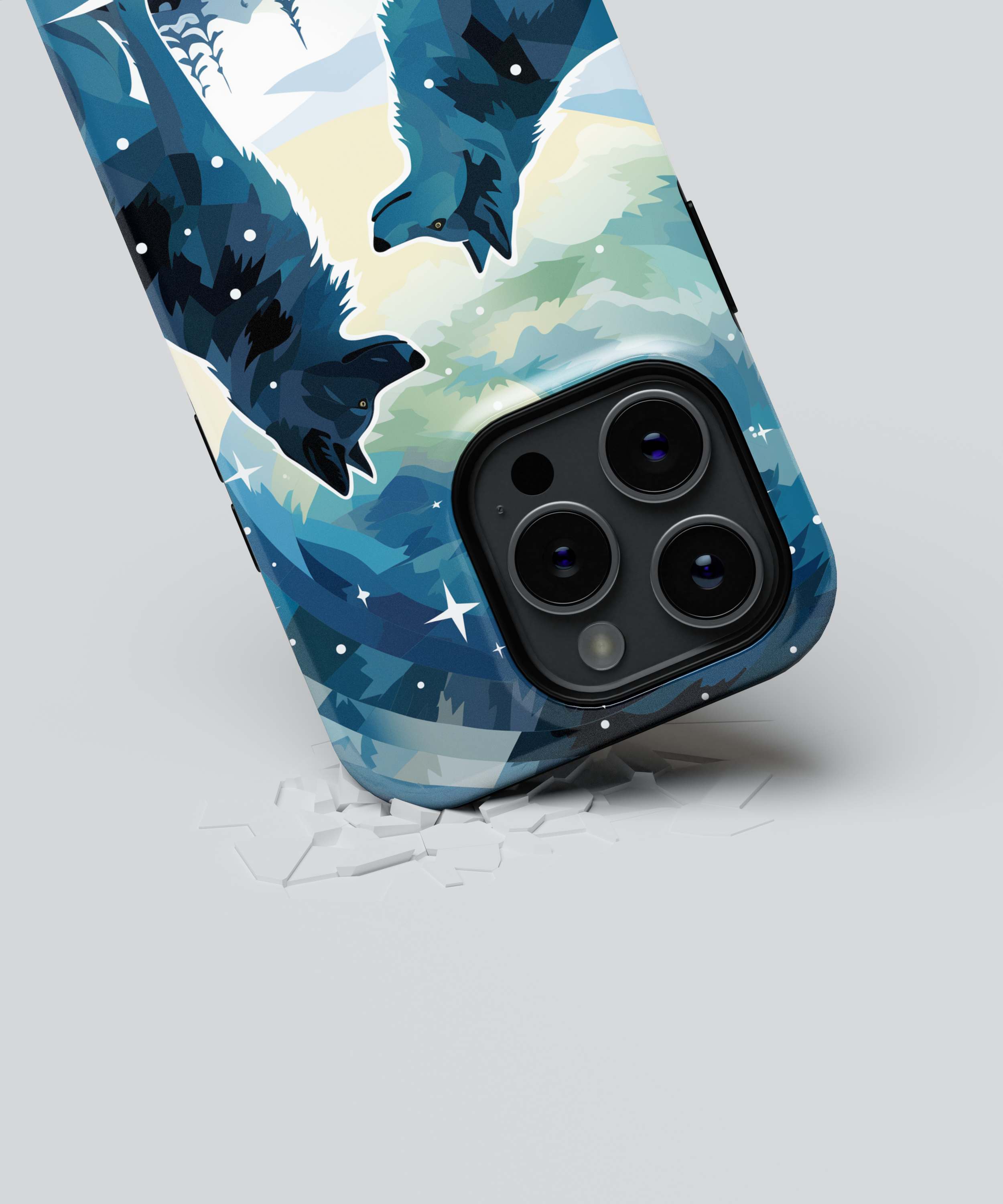 iPhone Tough Case with MagSafe - Arctic Wolves Whispers - CASETEROID