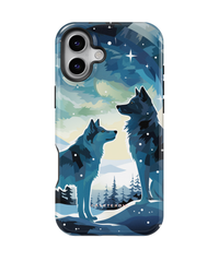 iPhone Tough Case with MagSafe - Arctic Wolves Whispers - CASETEROID