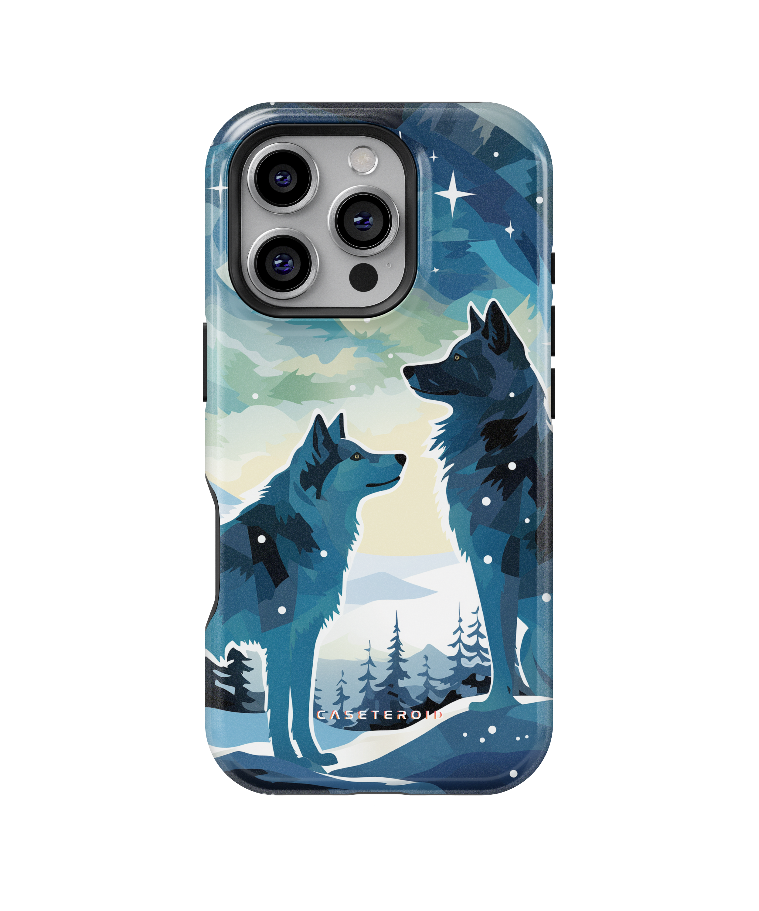 iPhone Tough Case with MagSafe - Arctic Wolves Whispers - CASETEROID