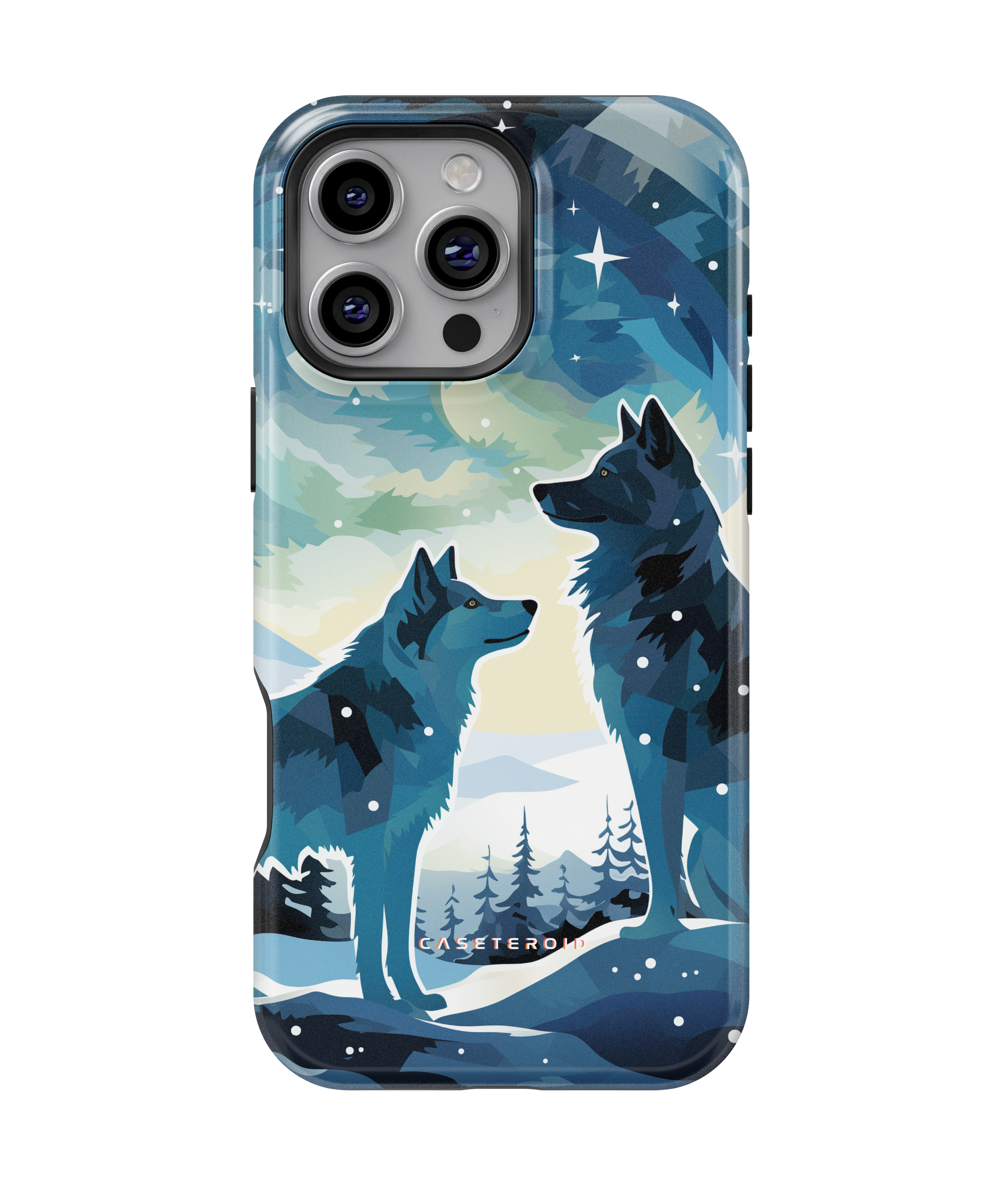 iPhone Tough Case with MagSafe - Arctic Wolves Whispers - CASETEROID