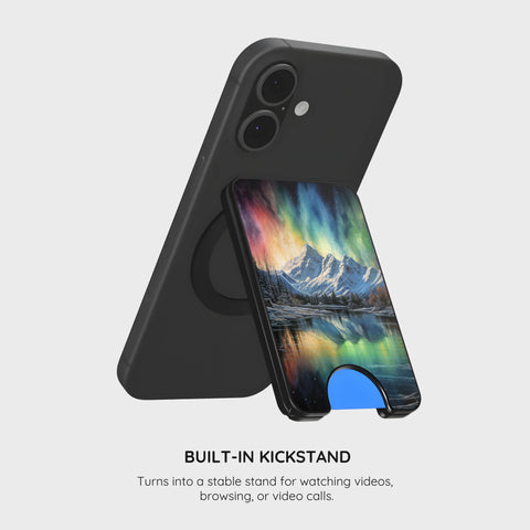 Aurora Wilderness Vista - Magnetic Wallet & Stand