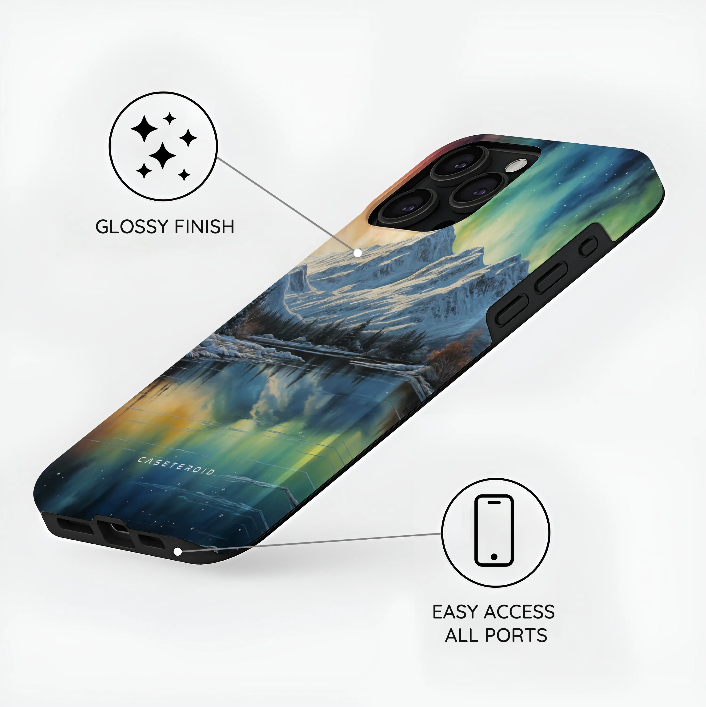 Aurora Wilderness Vista - iPhone 15 Pro Case