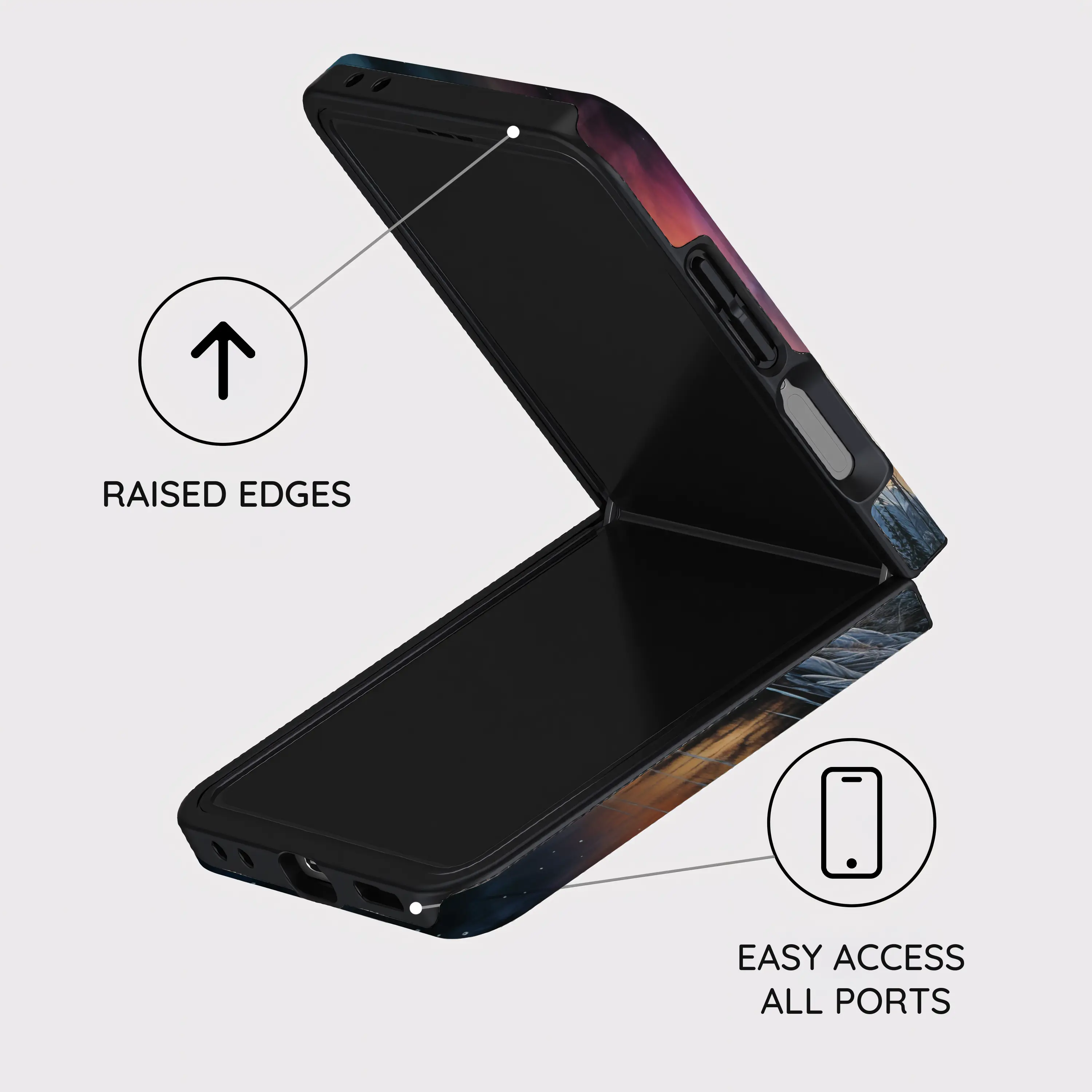 Aurora Wilderness Vista - Samsung Galaxy Z Flip 7 Case