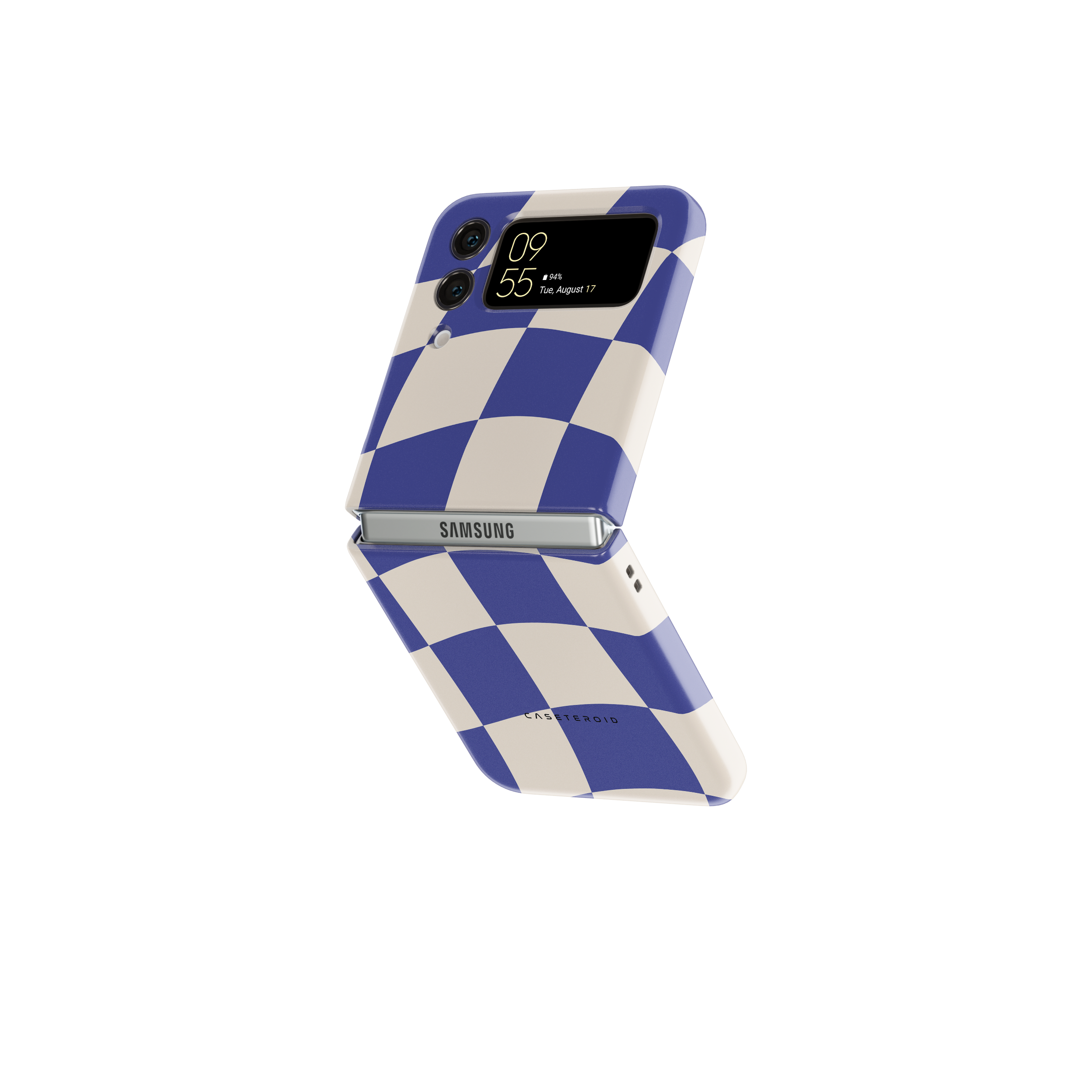 Samsung Galaxy Z Flip 3 Tough Case - Azure Checkmate - CASETEROID