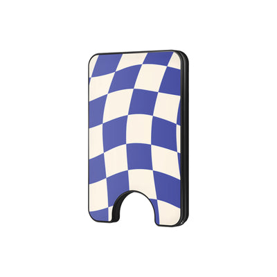 Azure Checkmate - Magnetic Wallet & Stand