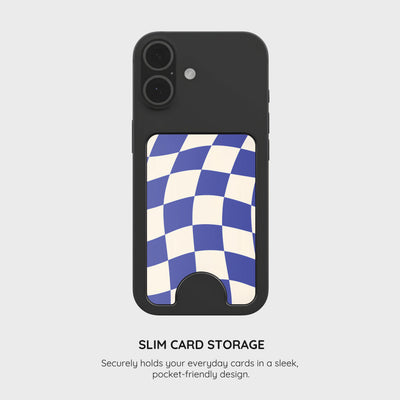 Azure Checkmate - Magnetic Wallet & Stand