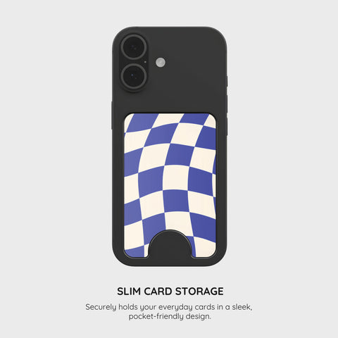 Azure Checkmate - Magnetic Wallet & Stand