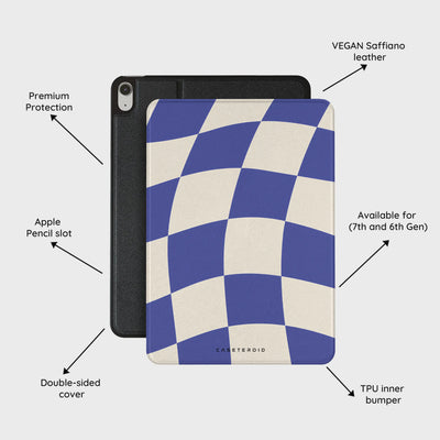 Azure Checkmate - iPad Air 11 (7th/6th Gen) Case