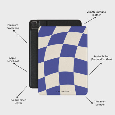 Azure Checkmate - iPad Pro 11 (2nd/1st Gen) Case