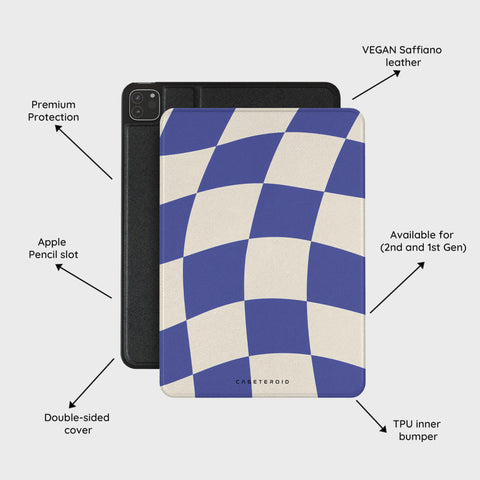 Azure Checkmate - iPad Pro 11 (2nd/1st Gen) Case