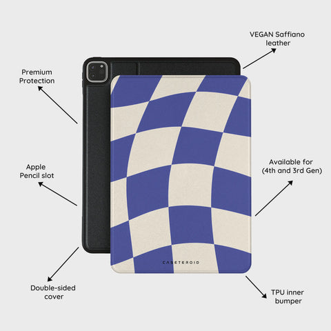 Azure Checkmate - iPad Pro 11 (4th/3rd Gen) Case