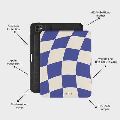 Azure Checkmate - iPad Pro 11 (8th/7th Gen) Case