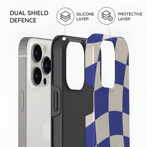 Azure Checkmate - iPhone 13 Pro Case