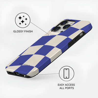 Azure Checkmate - iPhone 13 Pro Max Case