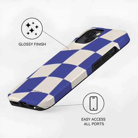 Azure Checkmate - iPhone 13 Case