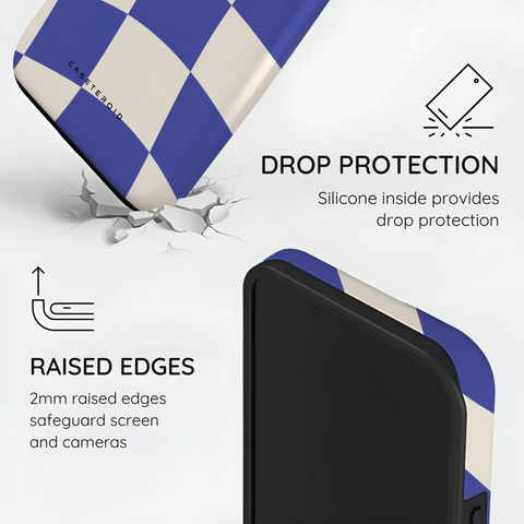 Azure Checkmate - iPhone 13 Case