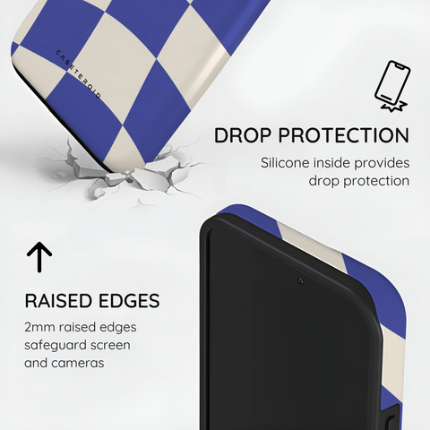 Azure Checkmate - iPhone 14 Pro Case