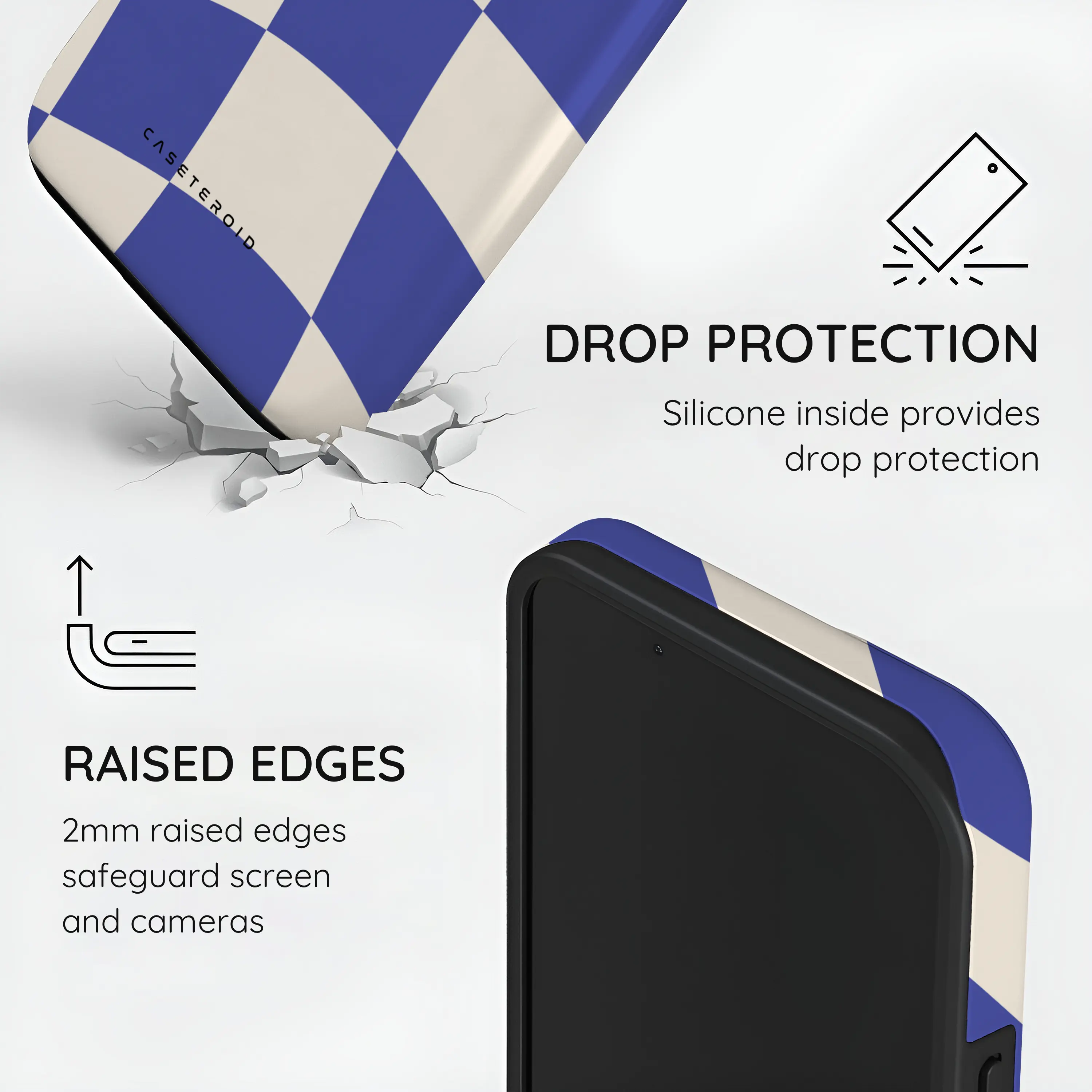 Azure Checkmate - iPhone 14 Case
