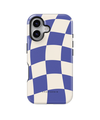 iPhone Tough Case with MagSafe - Azure Checkmate - CASETEROID