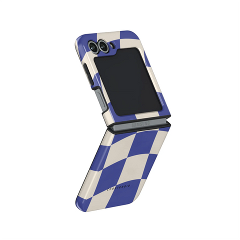 Azure Checkmate - Samsung Galaxy Z Flip 6 Case