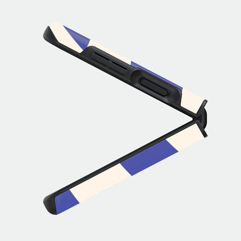 Azure Checkmate - Samsung Galaxy Z Flip 4 Case