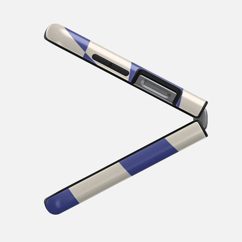 Azure Checkmate - Samsung Galaxy Z Flip 6 Case