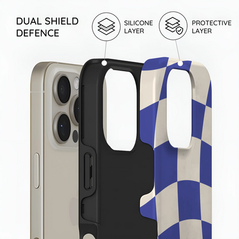 Azure Checkmate - iPhone 16 Pro Max Case