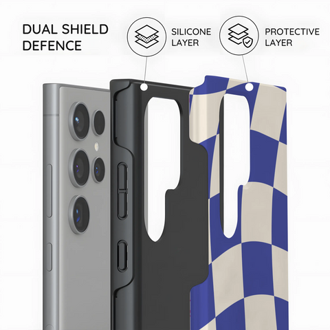 Azure Checkmate - Samsung Galaxy S24 Ultra Case