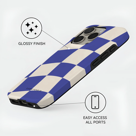 Azure Checkmate - iPhone 16 Pro Max Case