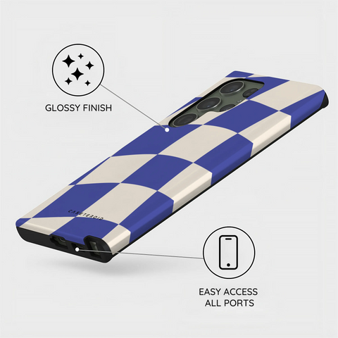 Azure Checkmate - Samsung Galaxy S23 Ultra Case