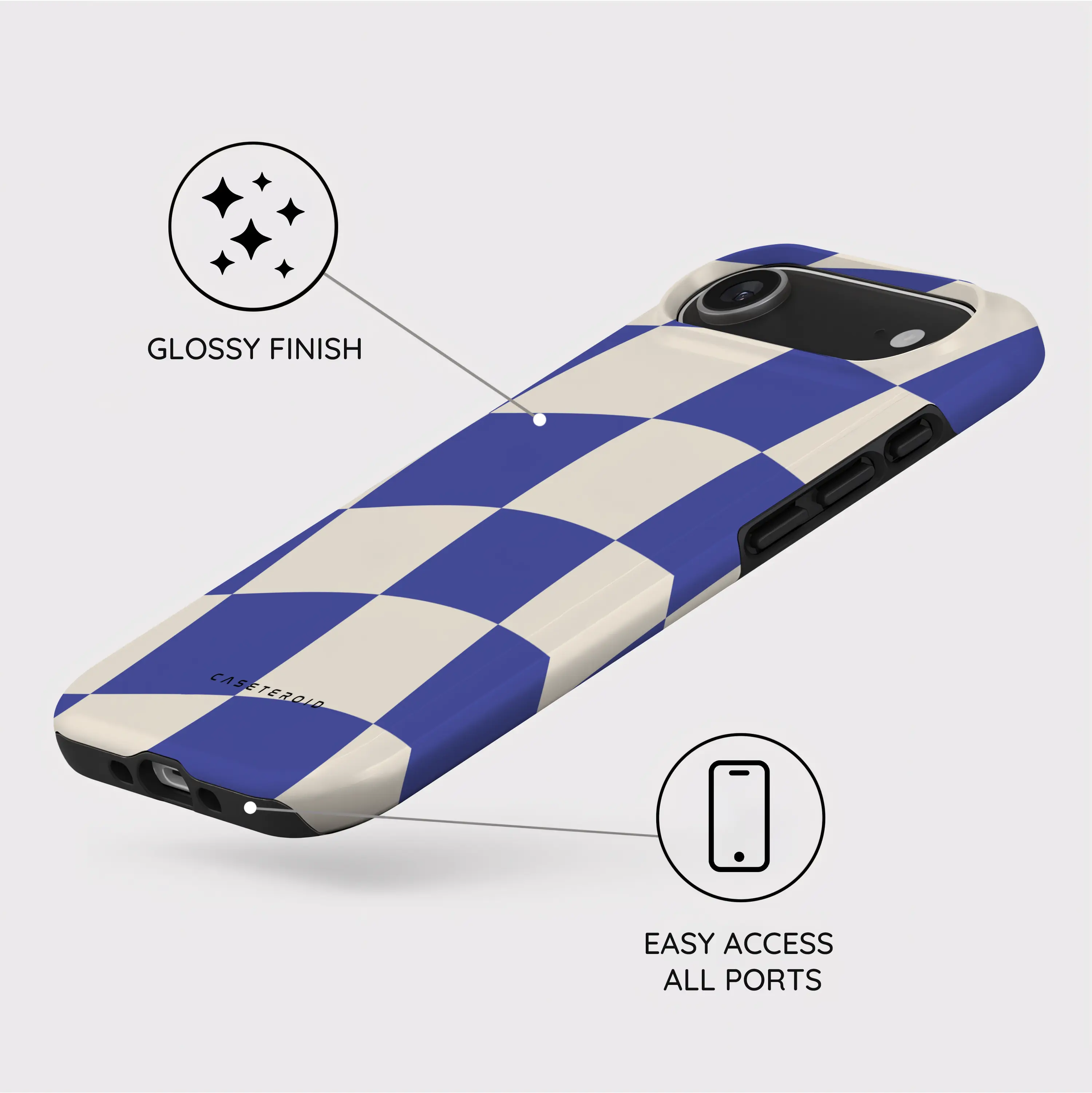 Azure Checkmate - iPhone 17 Air Case