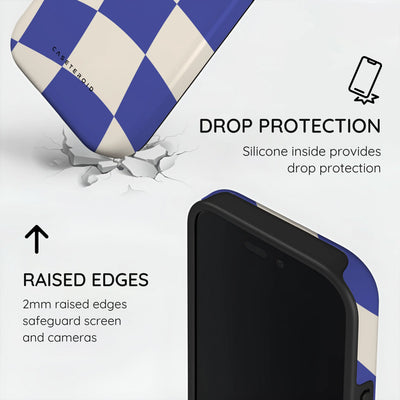 Azure Checkmate - iPhone 16 Plus Case