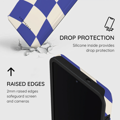 Azure Checkmate - Samsung Galaxy S26 Plus Case