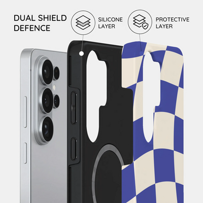 Azure Checkmate - Samsung Galaxy S26 Ultra Case