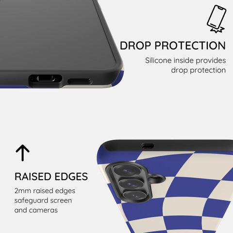 Azure Checkmate - Samsung Galaxy S24 Case