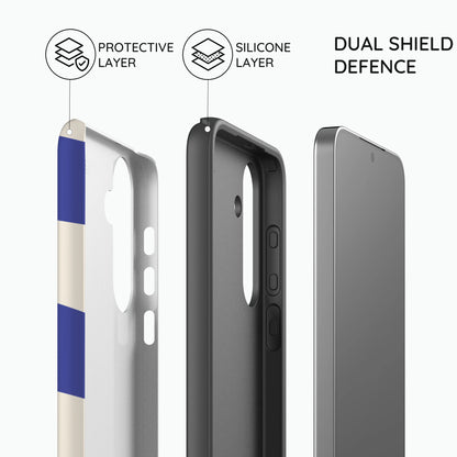 Azure Checkmate - Samsung Galaxy S23 Case