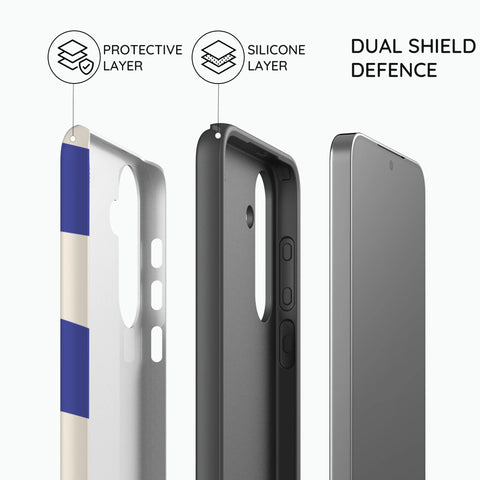 Azure Checkmate - Samsung Galaxy S24 Case