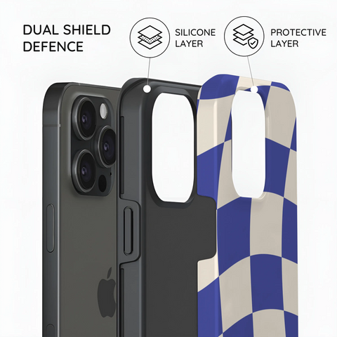 Azure Checkmate - iPhone 15 Pro Max Case