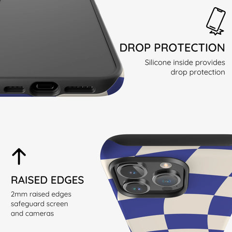 Azure Checkmate - iPhone 14 Pro Case