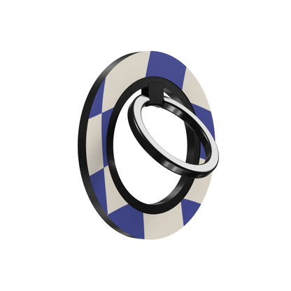 Azure Checkmate - Magnetic Ring Holder