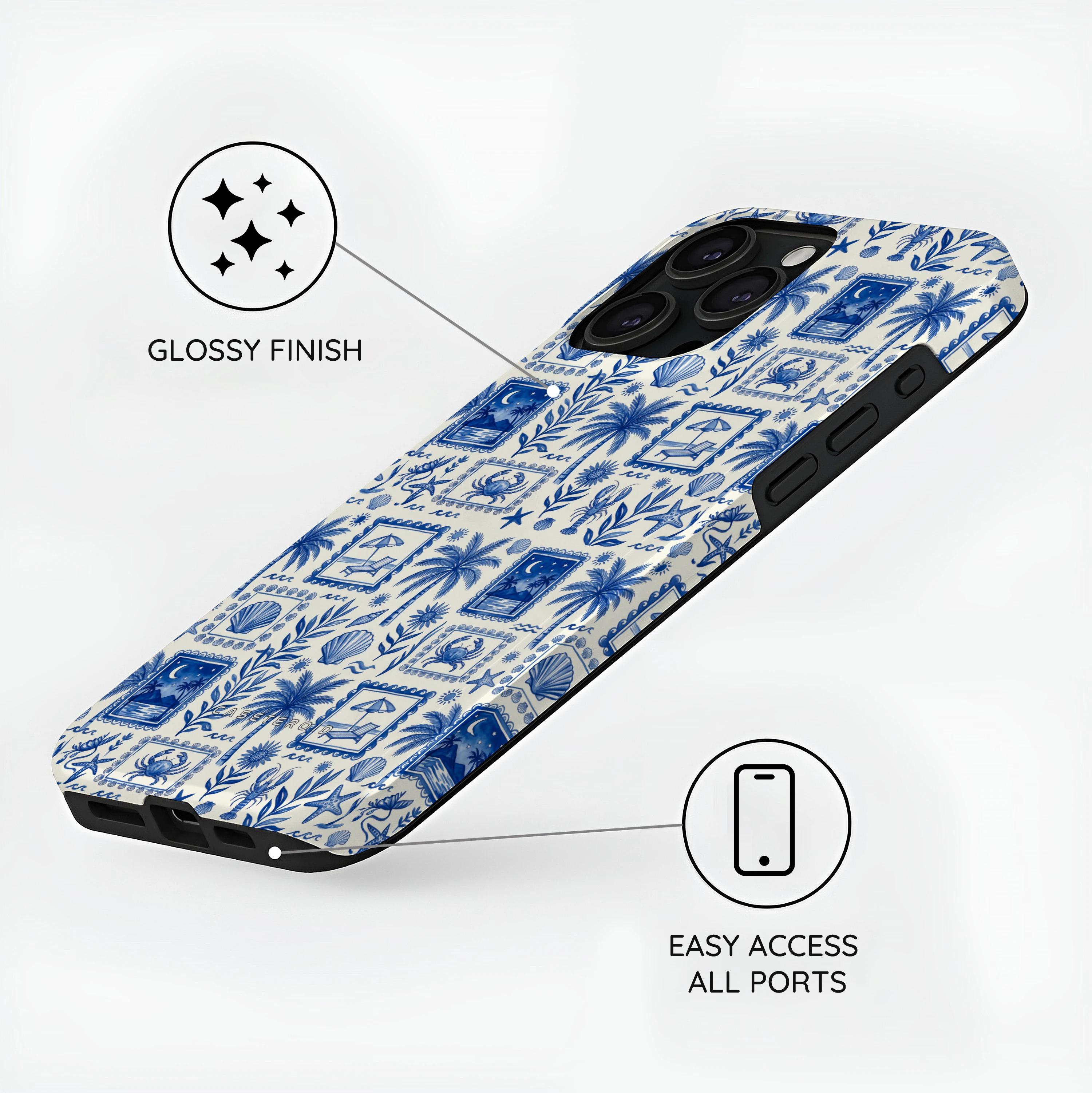 Blue Horizon - iPhone 15 Pro Max Case