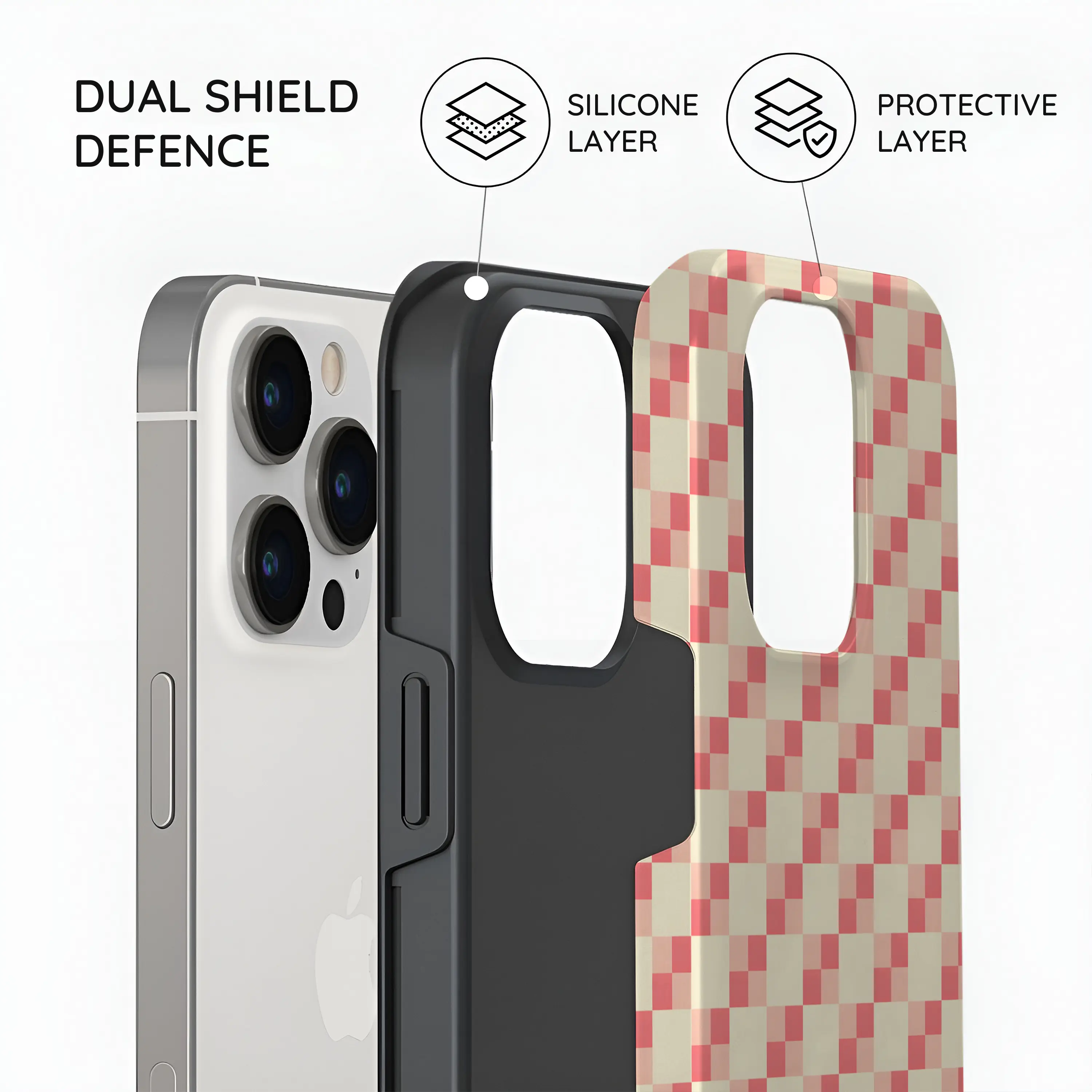 Blush Grid - iPhone 13 Pro Case