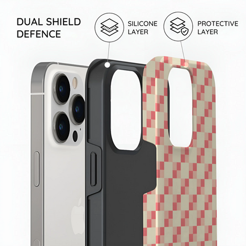 Blush Grid - iPhone 13 Pro Case